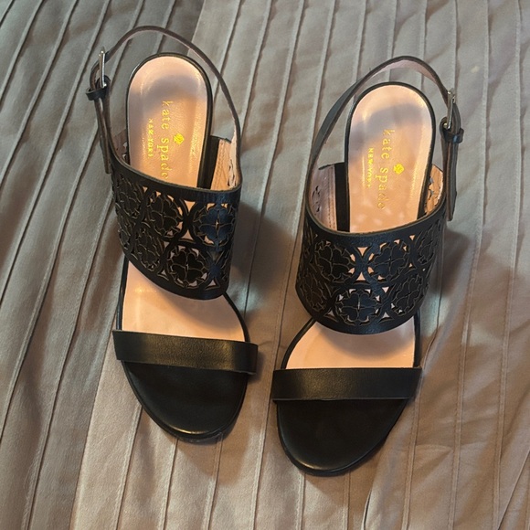 Kate Spade Black Cut-Out Healed Sandals size 6 - Picture 6 of 15